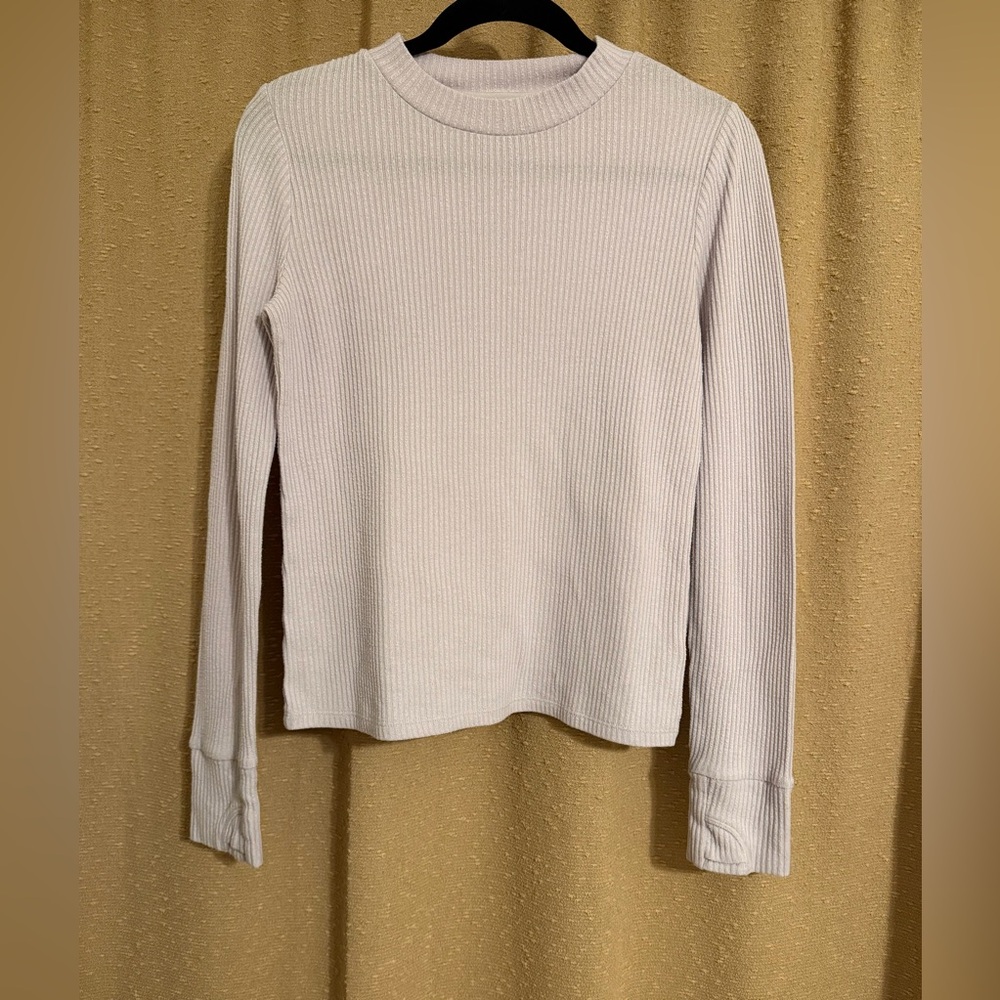 Athleta Girl Light Purple Ribbed Long sleeve size XL